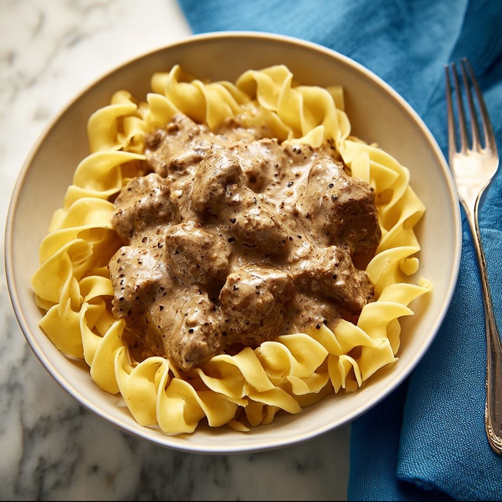 Slow Cooker Beef Stroganoff Recipe - Recipe Image