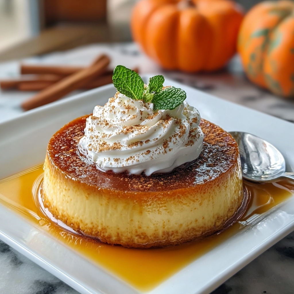 Pumpkin Caramel Custard Recipe - Recipe Image