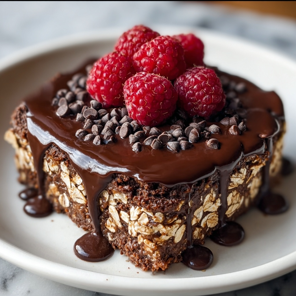 Fudgy Chocolate Baked Oats for Ultimate Breakfast Bliss Recipe - Recipe Image