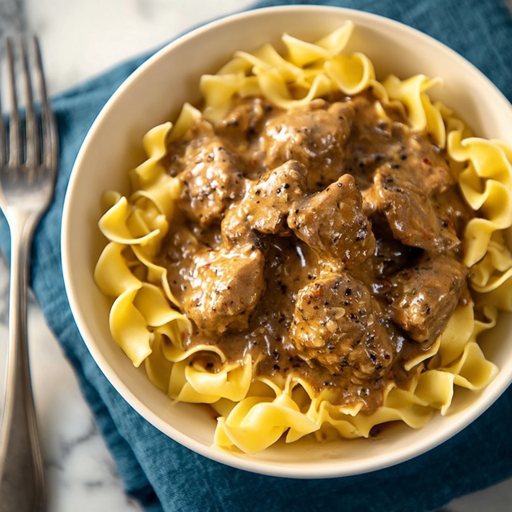 Slow Cooker Beef Stroganoff Recipe - Recipe Image