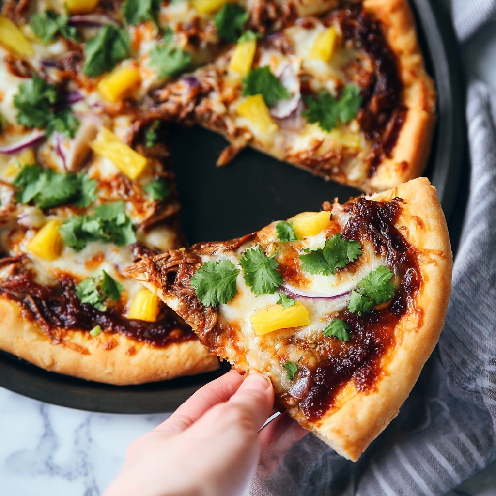 BBQ Chicken Pizza Recipe - Recipe Image