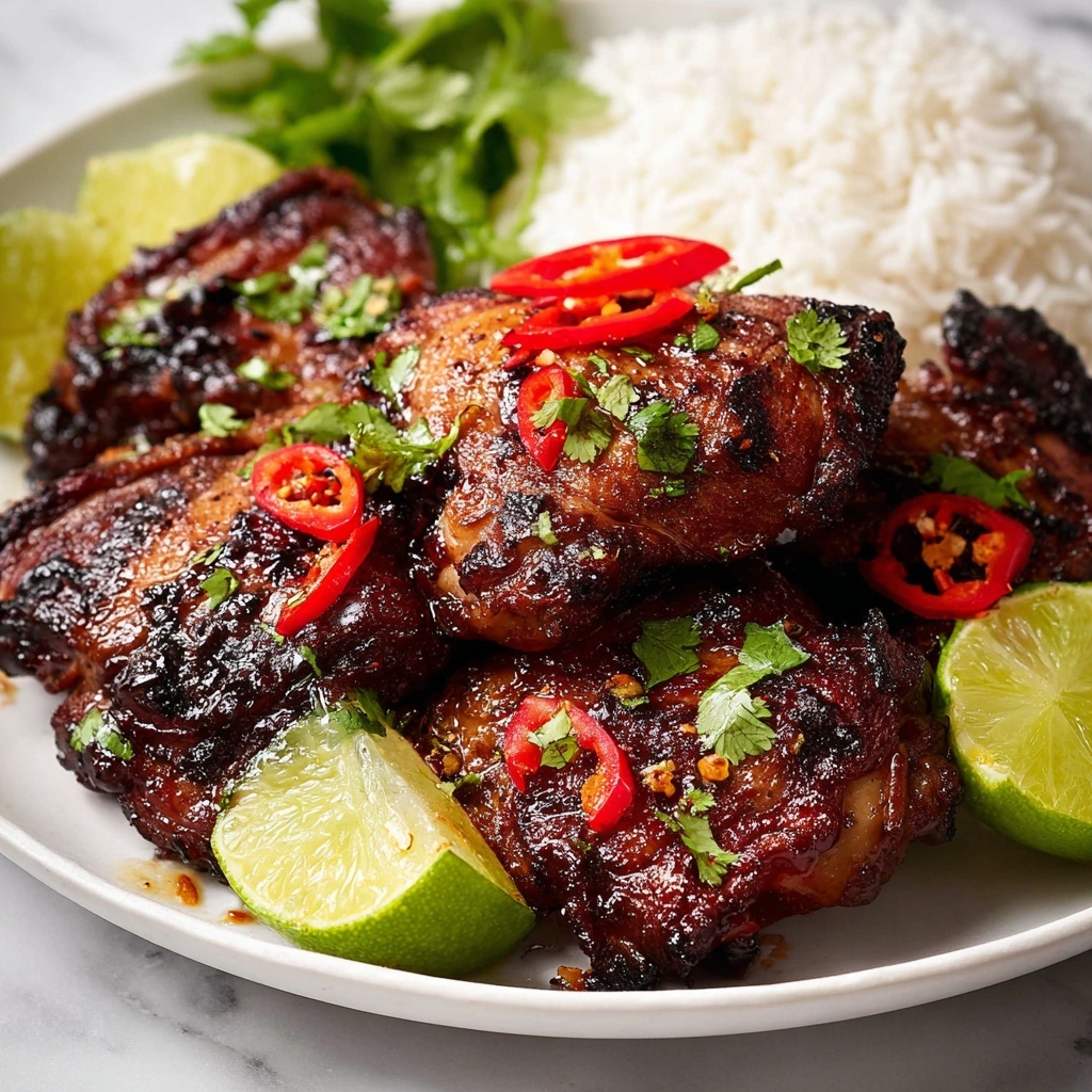 Thai Grilled Chicken (Gai Yang) with Coconut Rice and Dipping Sauces Recipe - Recipe Image