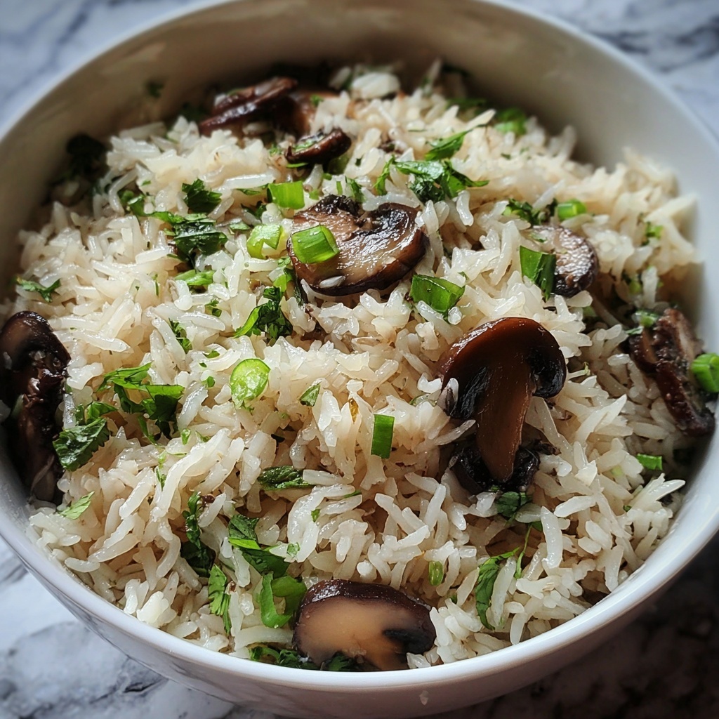 Mushroom Rice Recipe - Recipe Image