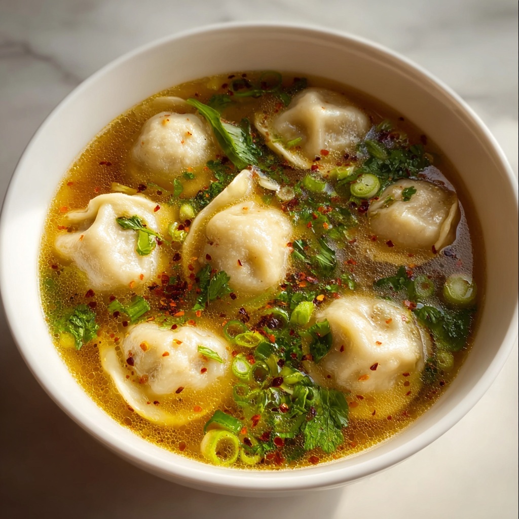 Easy Beef Gyoza Soup Recipe - Recipe Image