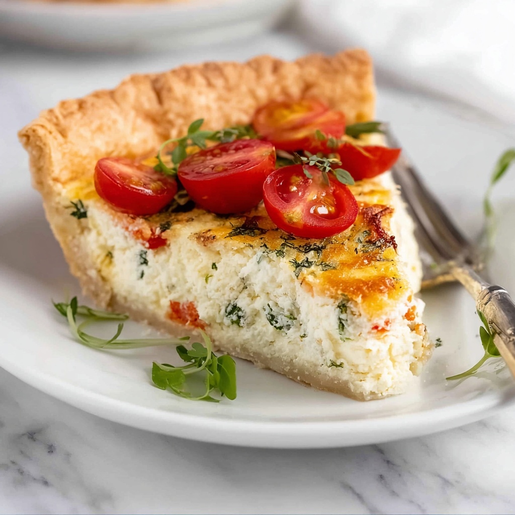 Easy Tomato Spinach Feta Quiche Recipe - Recipe Image