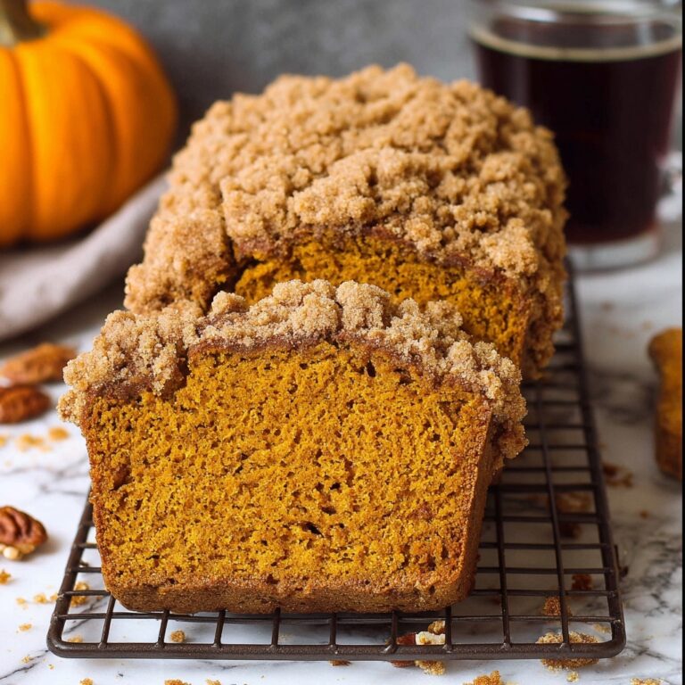 Pecan Streusel Pumpkin Bread Recipe