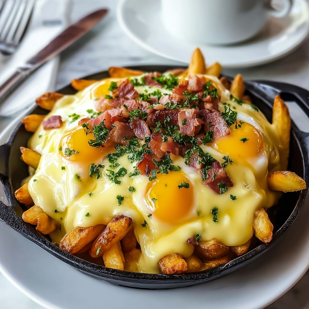 Breakfast Poutine with Hollandaise Sauce Recipe - Recipe Image