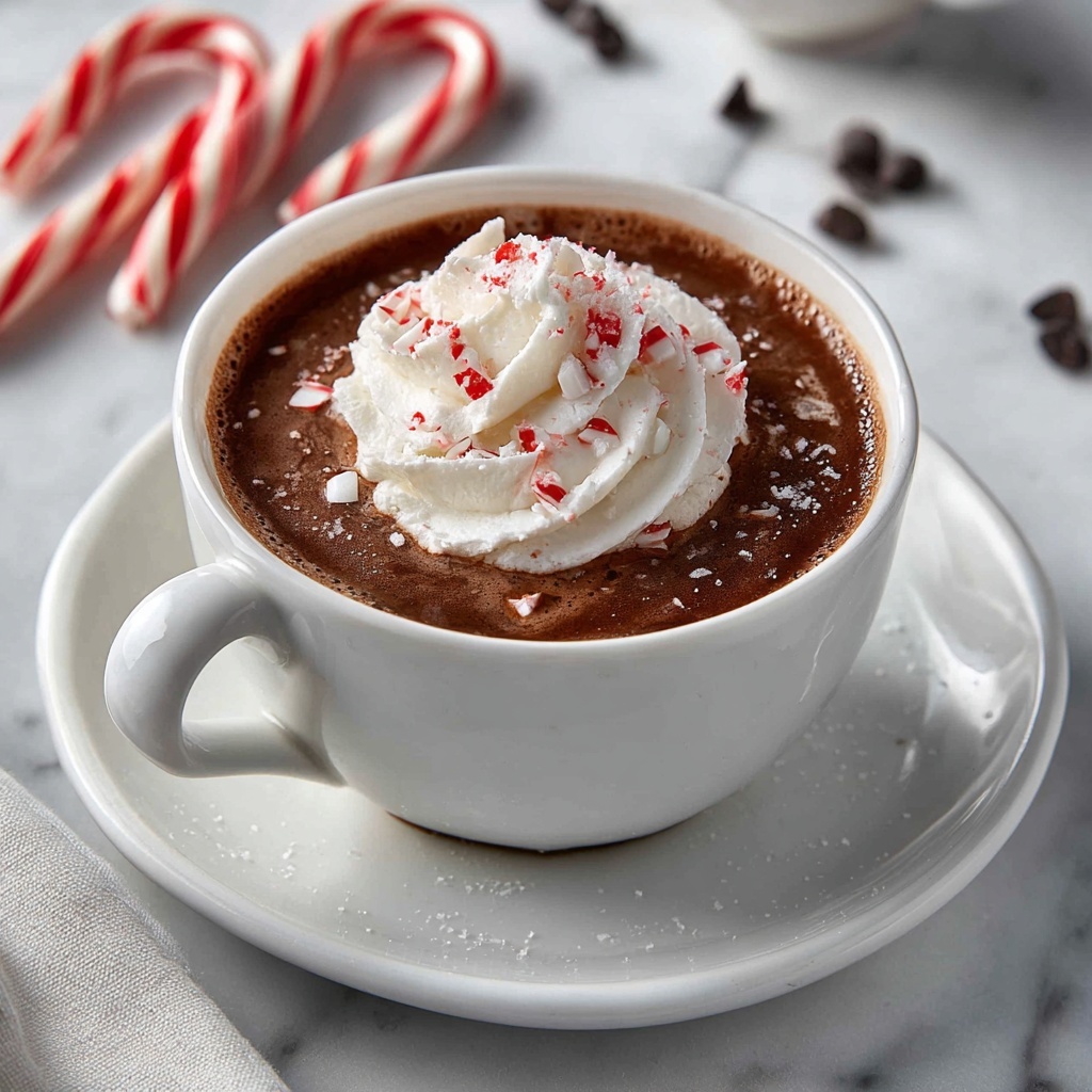 Rich Peppermint Hot Chocolate Recipe - Recipe Image