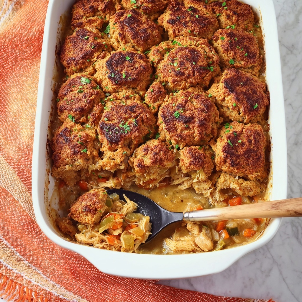 Chicken Pot Pie with Buffalo Sauce and Cheesy Biscuit Topping Recipe - Recipe Image