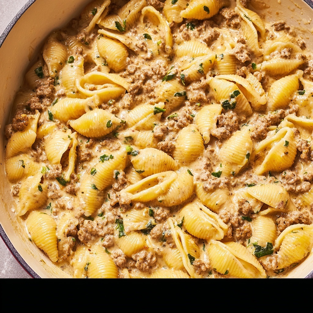 Creamy Ground Beef and Pasta Recipe - Recipe Image