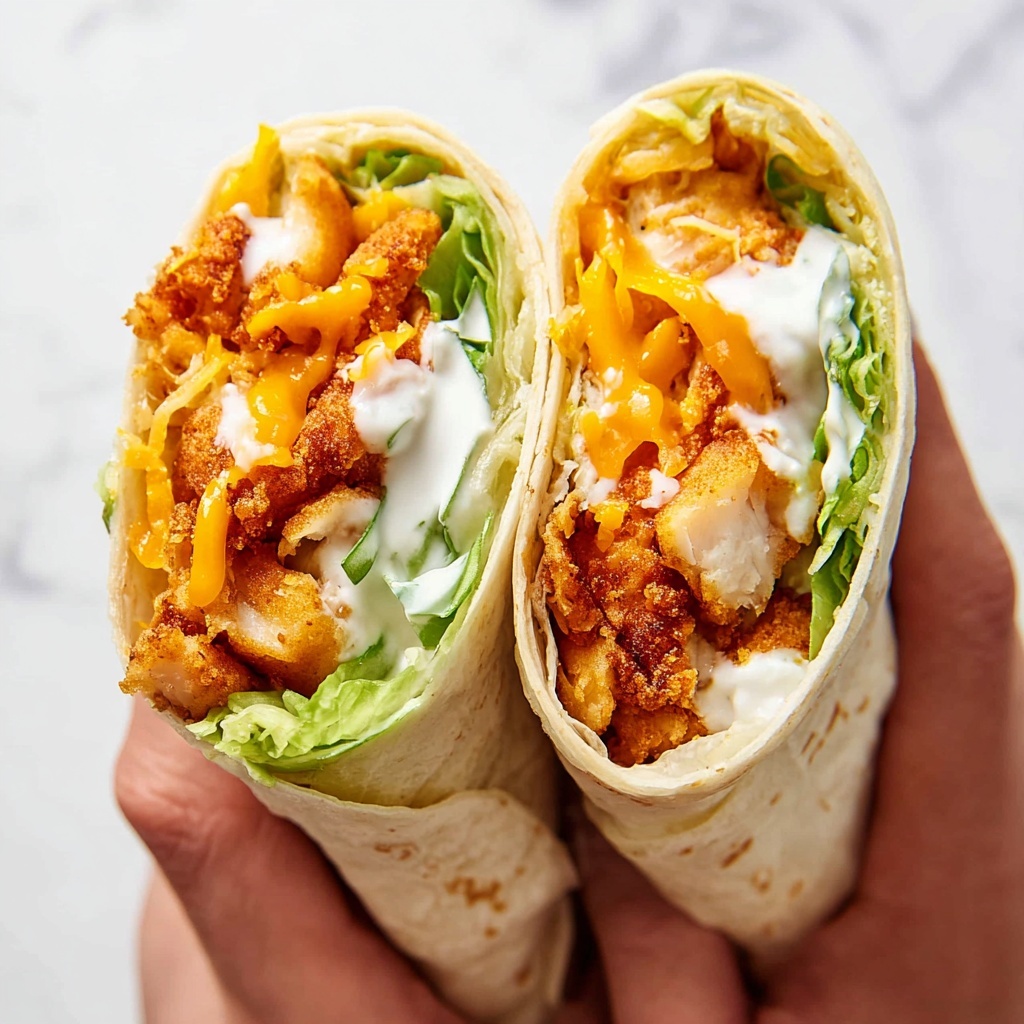 Cheddar Bacon Ranch Chicken Wraps Recipe - Recipe Image