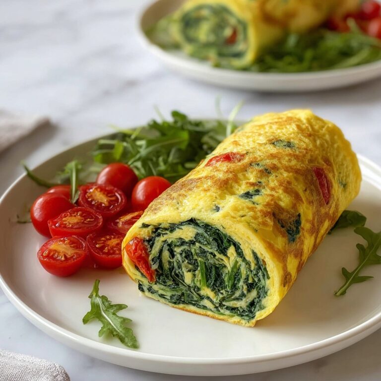 Delicious Rolled Spinach Omelet Recipe for a Healthy Start Recipe