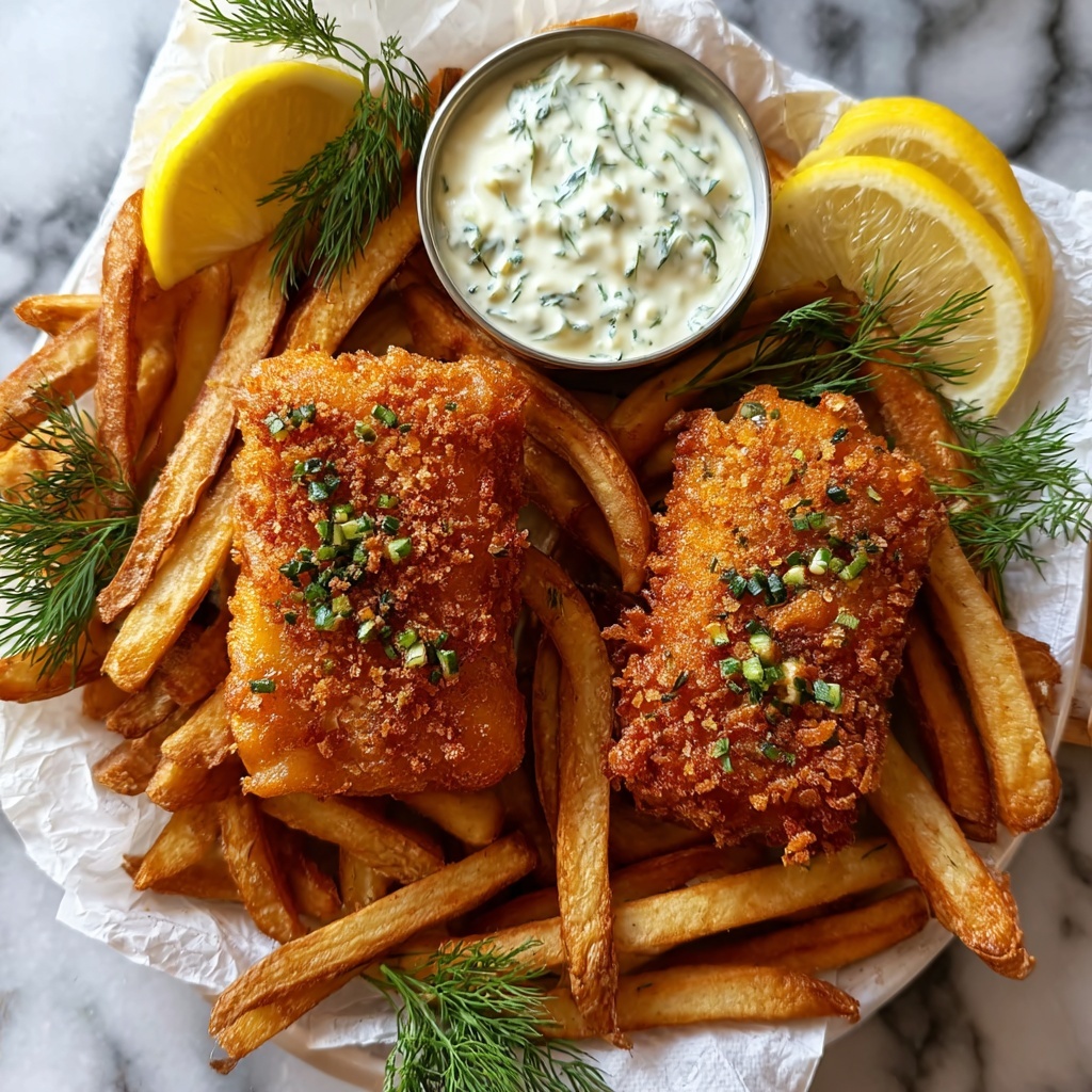 Crispy Beer Battered Fish and Chips (Pub-Style Recipe) Recipe - Recipe Image