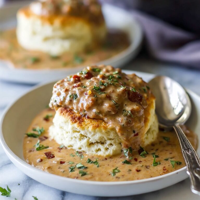 Biscuits and Chorizo Gravy: A Comforting Breakfast Twist Recipe