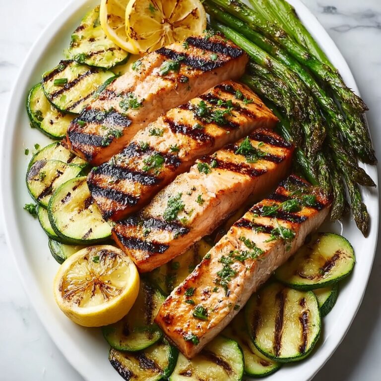 Grilled Salmon & Vegetables Recipe