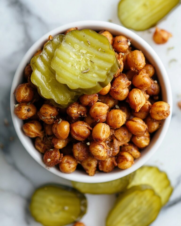 Dill Pickle Roasted Chickpeas Recipe
