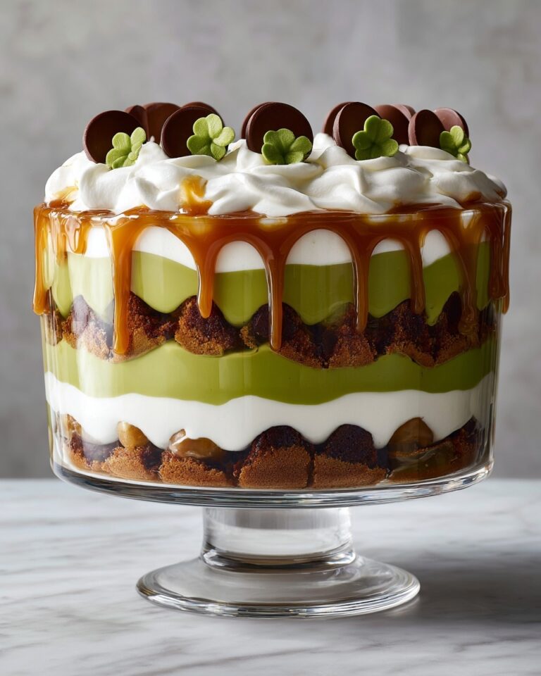 St. Patrick’s Day Brownie Trifle Recipe
