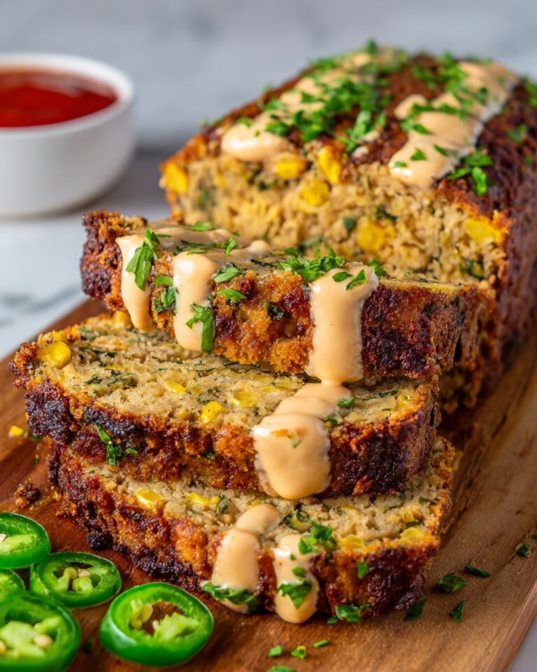 Smoky Jalapeño Popper Meatloaf with Creamy Ranch Drizzle Recipe