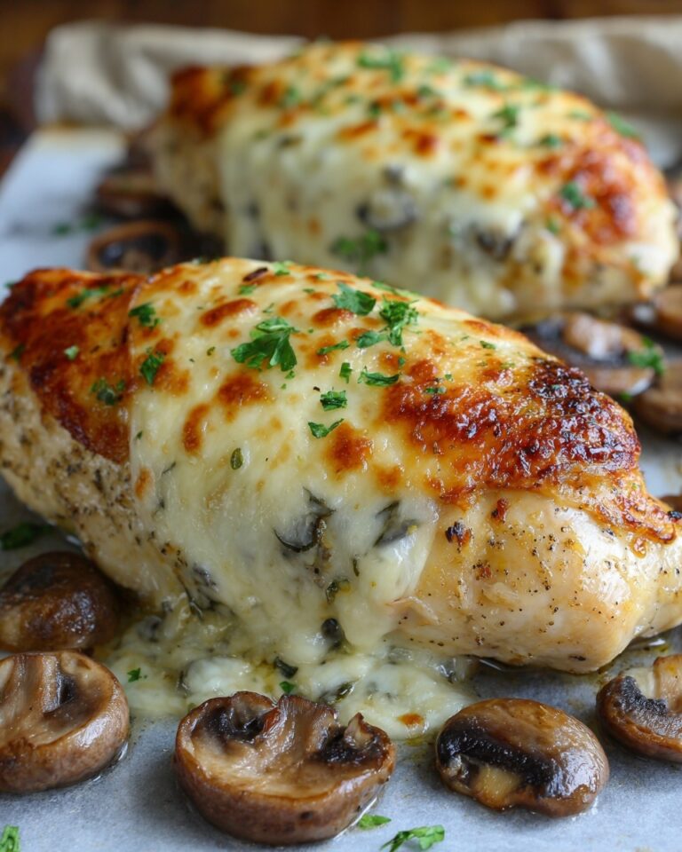 Healthy Mushroom Stuffed Chicken Breast Recipe