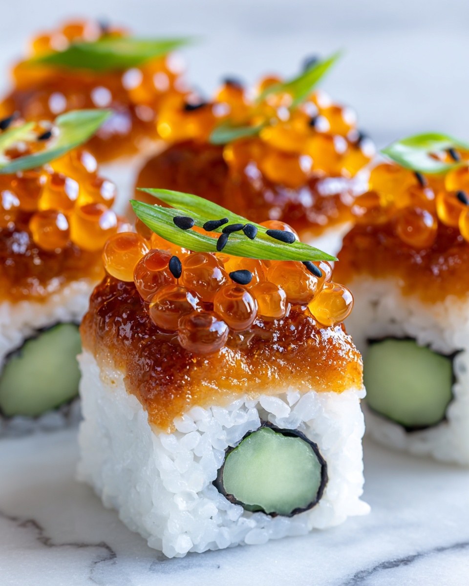 Spicy Shrimp Sushi Stacks Recipe - Recipe Image