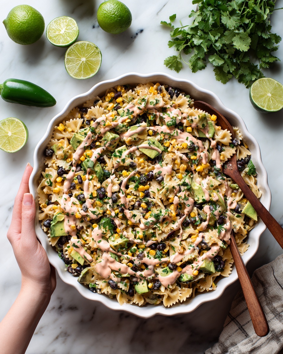 Mexican Street Corn Pasta Salad Recipe - Recipe Image