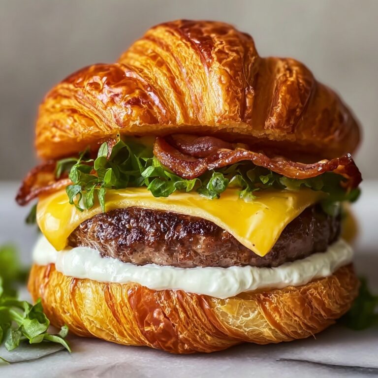 Ultimate Crispy Croissant Smash Burgers Recipe