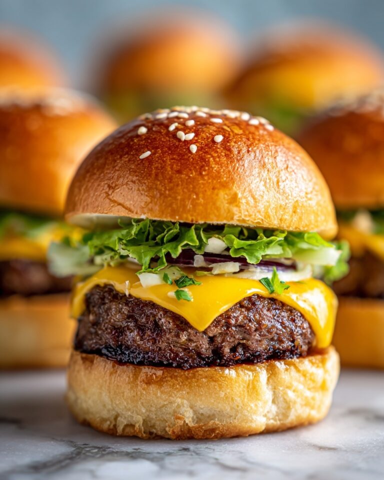 Hawaiian Roll Cheeseburger Sliders Recipe
