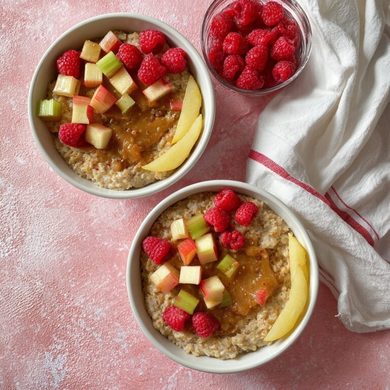 Sweet Maple Rhubarb Oatmeal Recipe