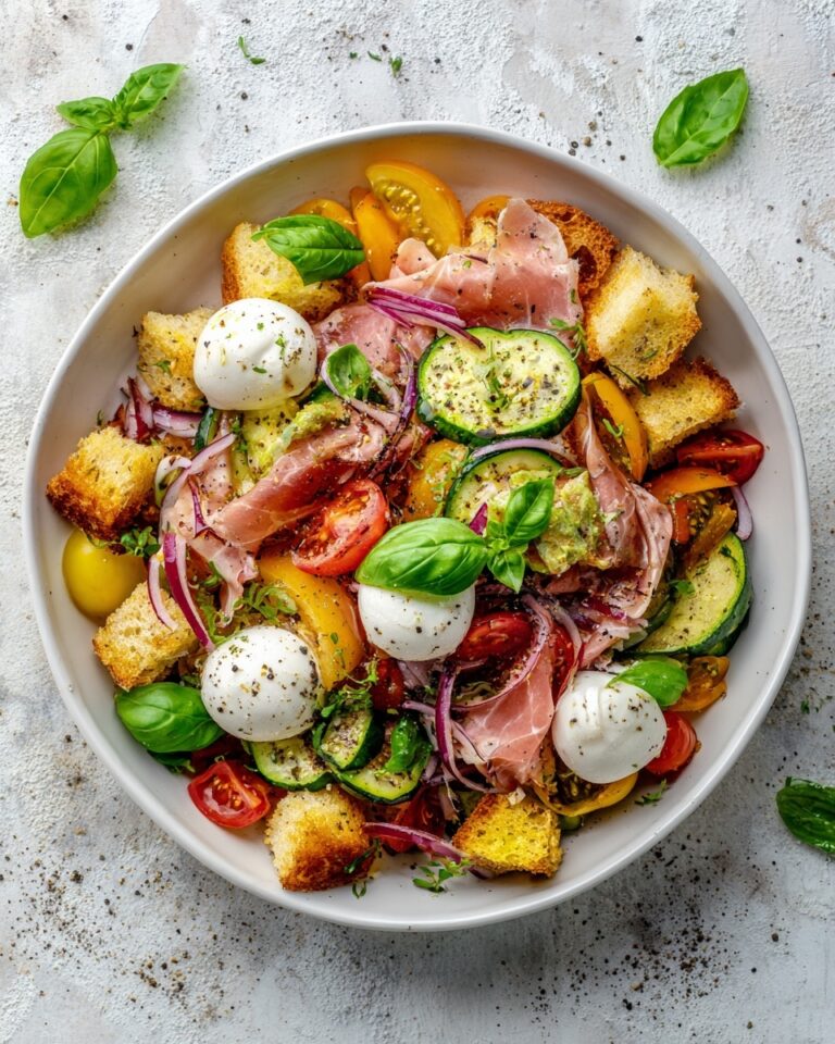 Peach Panzanella Salad Recipe