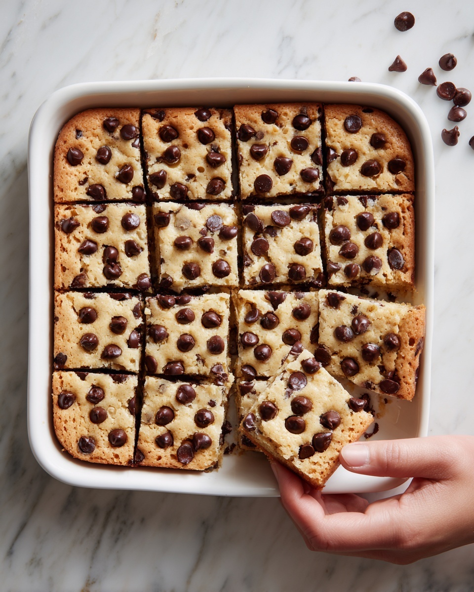 Chocolate Chip Cookie Bar Squares Recipe - Recipe Image