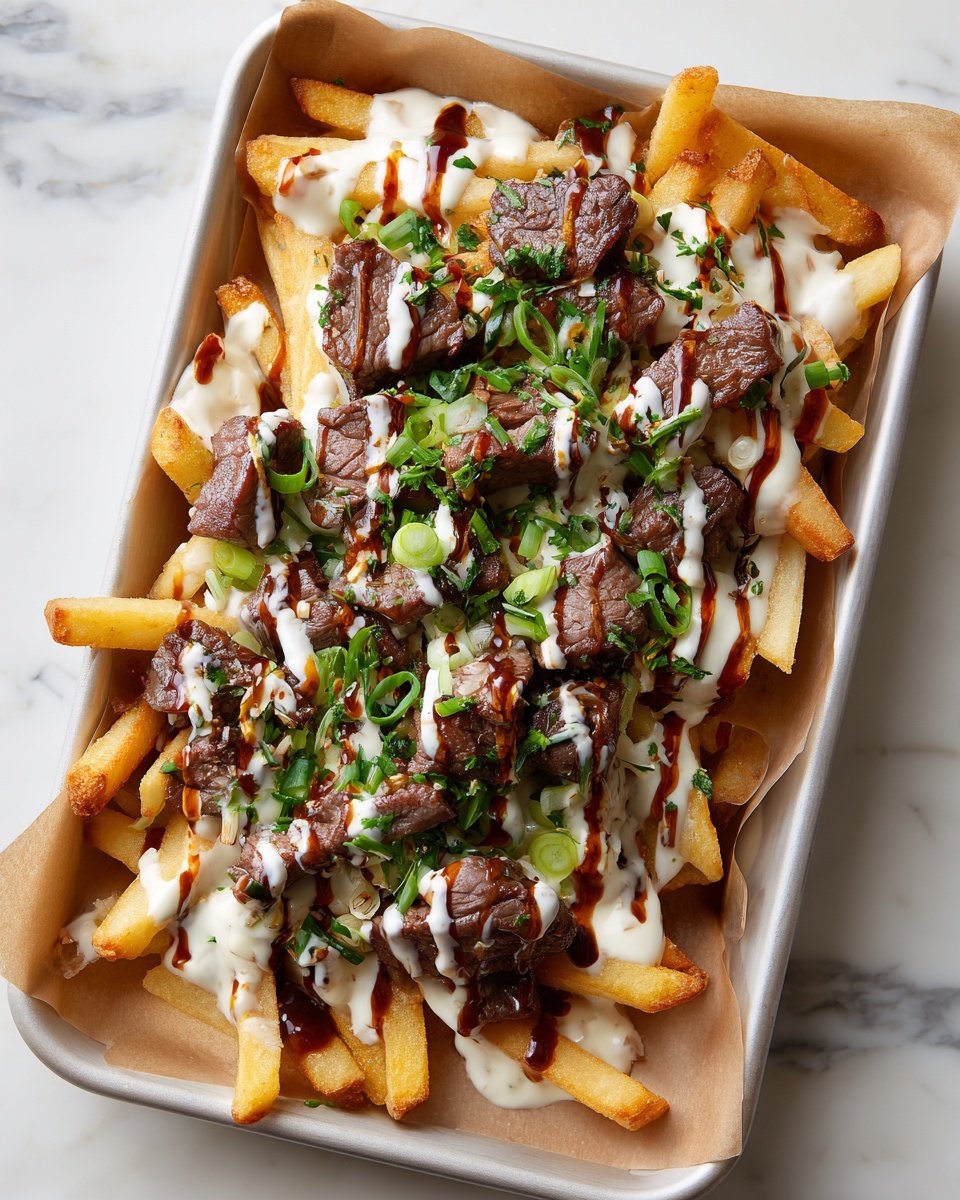 Cheesy Steak Fries Recipe - Recipe Image