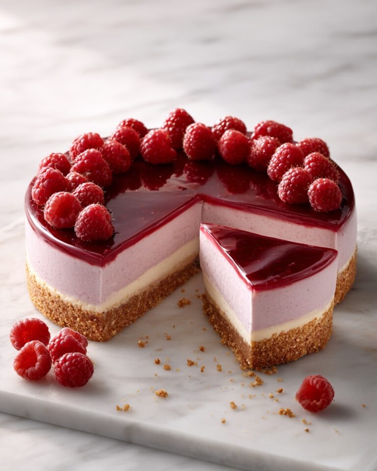 Easy Baked Raspberry Cheesecake Recipe