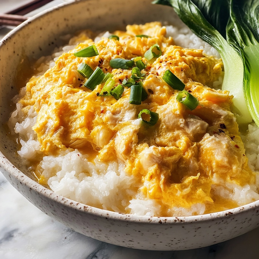 Miso Scrambled Eggs with Bok Choy Recipe - Recipe Image