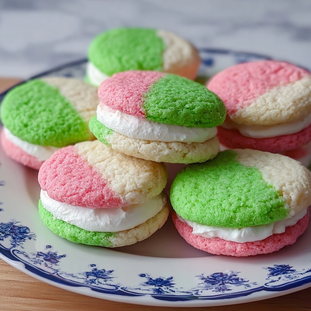 Sandwich Sugar Cookies with Colorful Filling Recipe - Recipe Image
