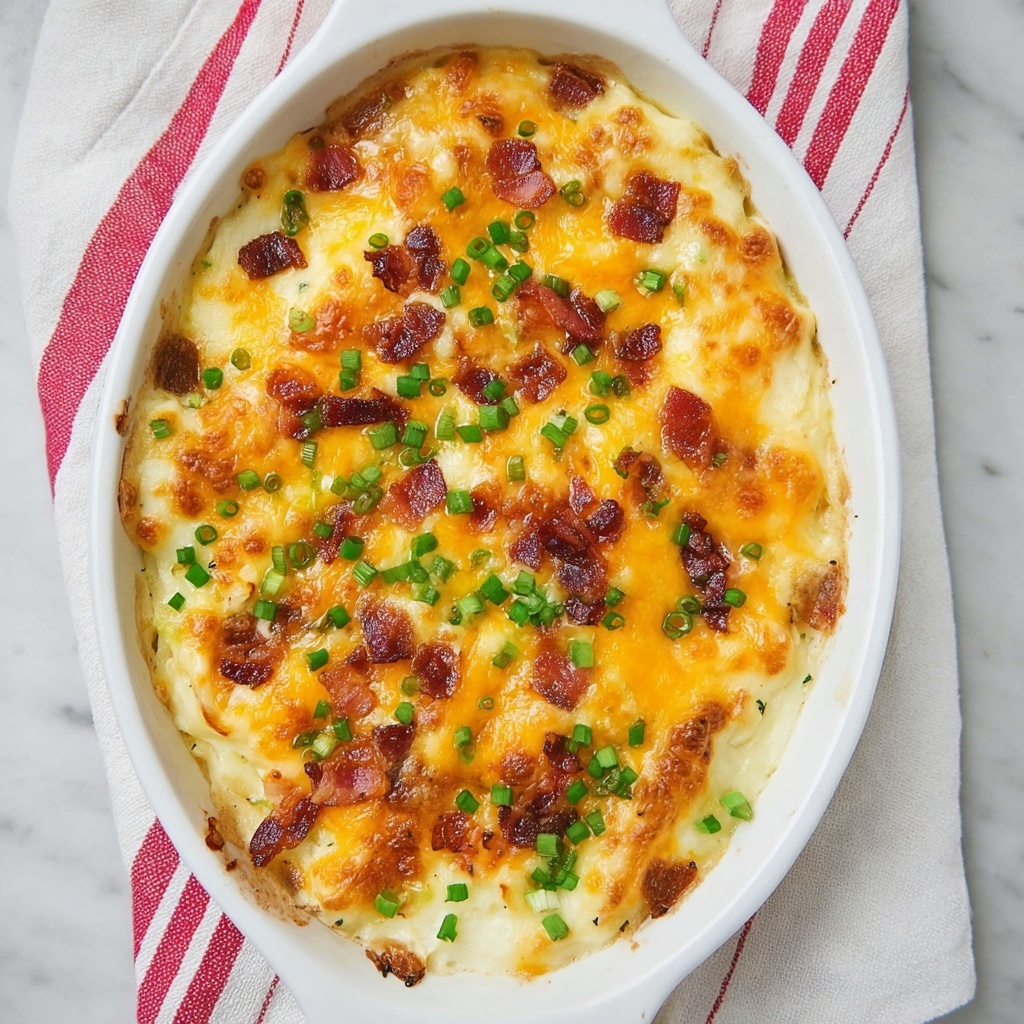 Breakfast Enchilada Casserole with Tater Tots, Sausage, and Bacon Recipe - Recipe Image