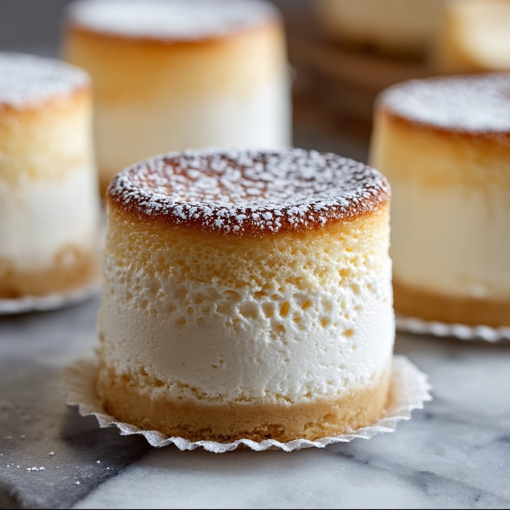 Mini Japanese Cheesecake Bites Recipe - Recipe Image