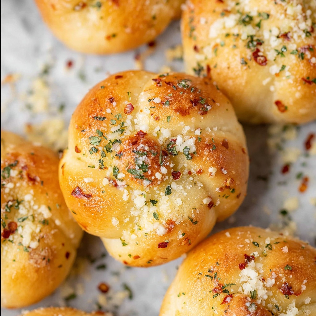 Garlic Parmesan Knots Recipe - Recipe Image