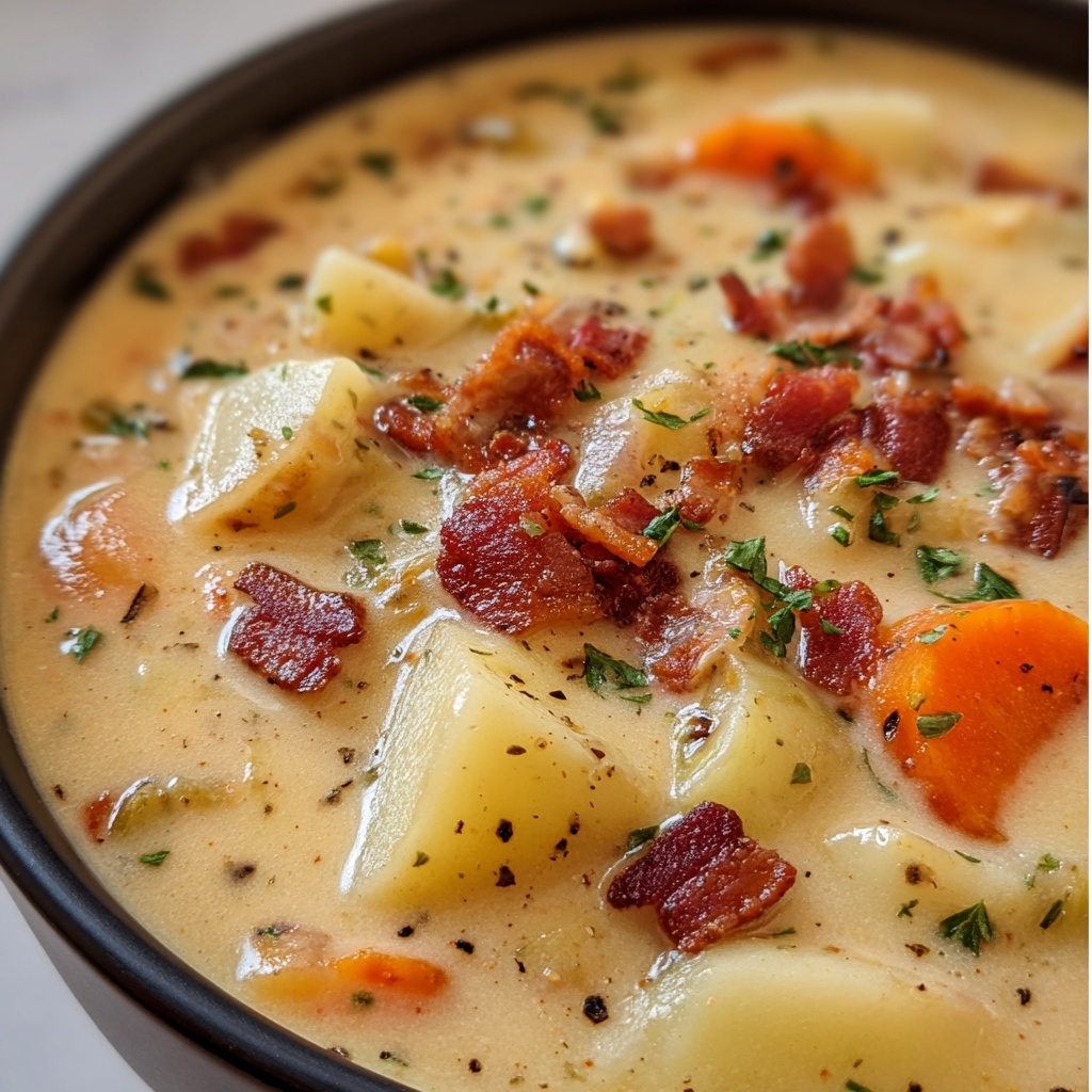 Best Homemade Potato Soup Recipe - Recipe Image