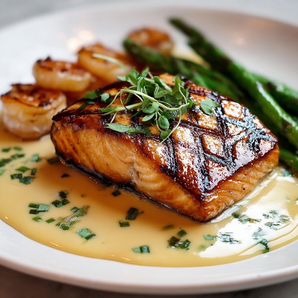 Lemon Garlic Salmon and Shrimp Skillet Recipe - Recipe Image