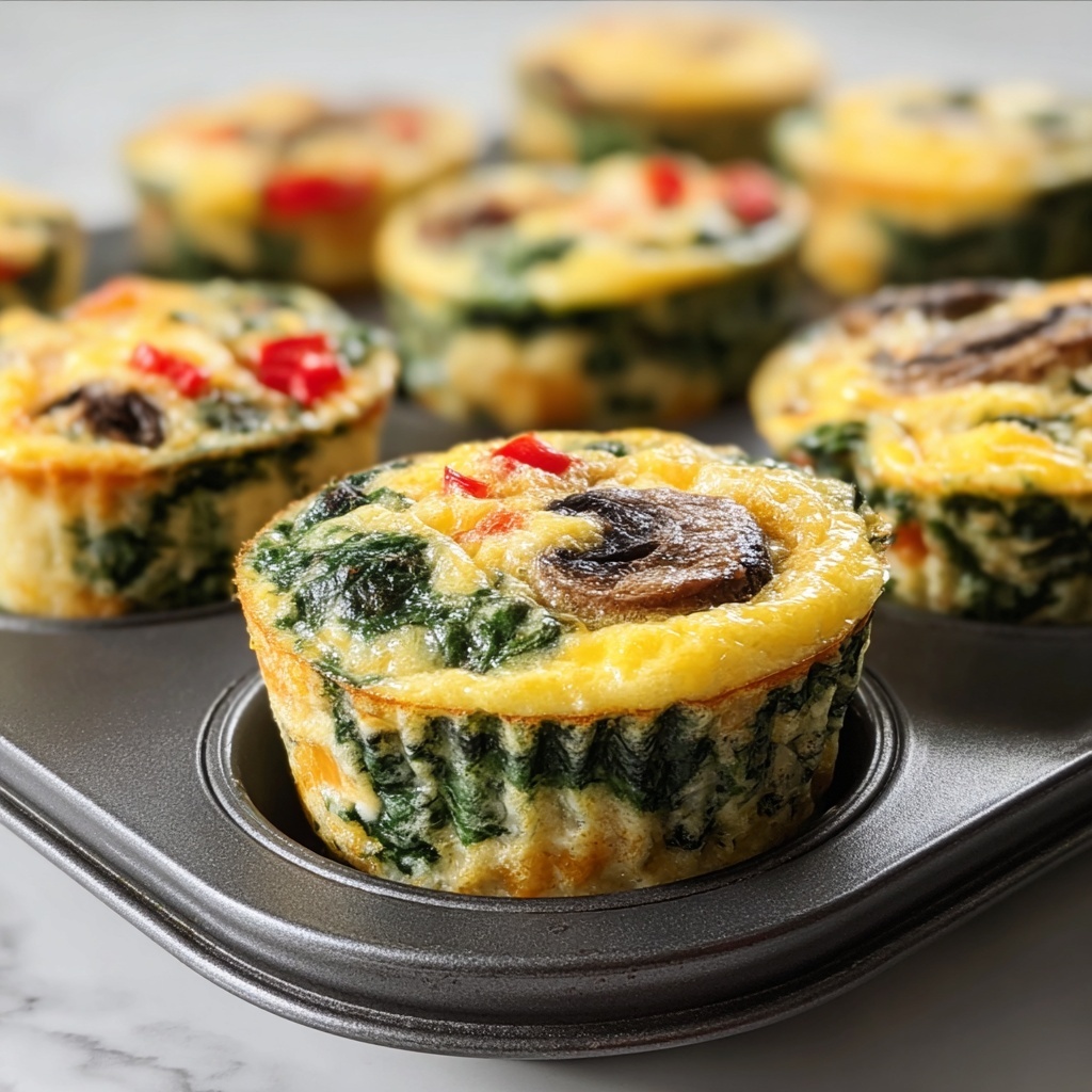 Spinach Quiche Muffins Recipe - Recipe Image
