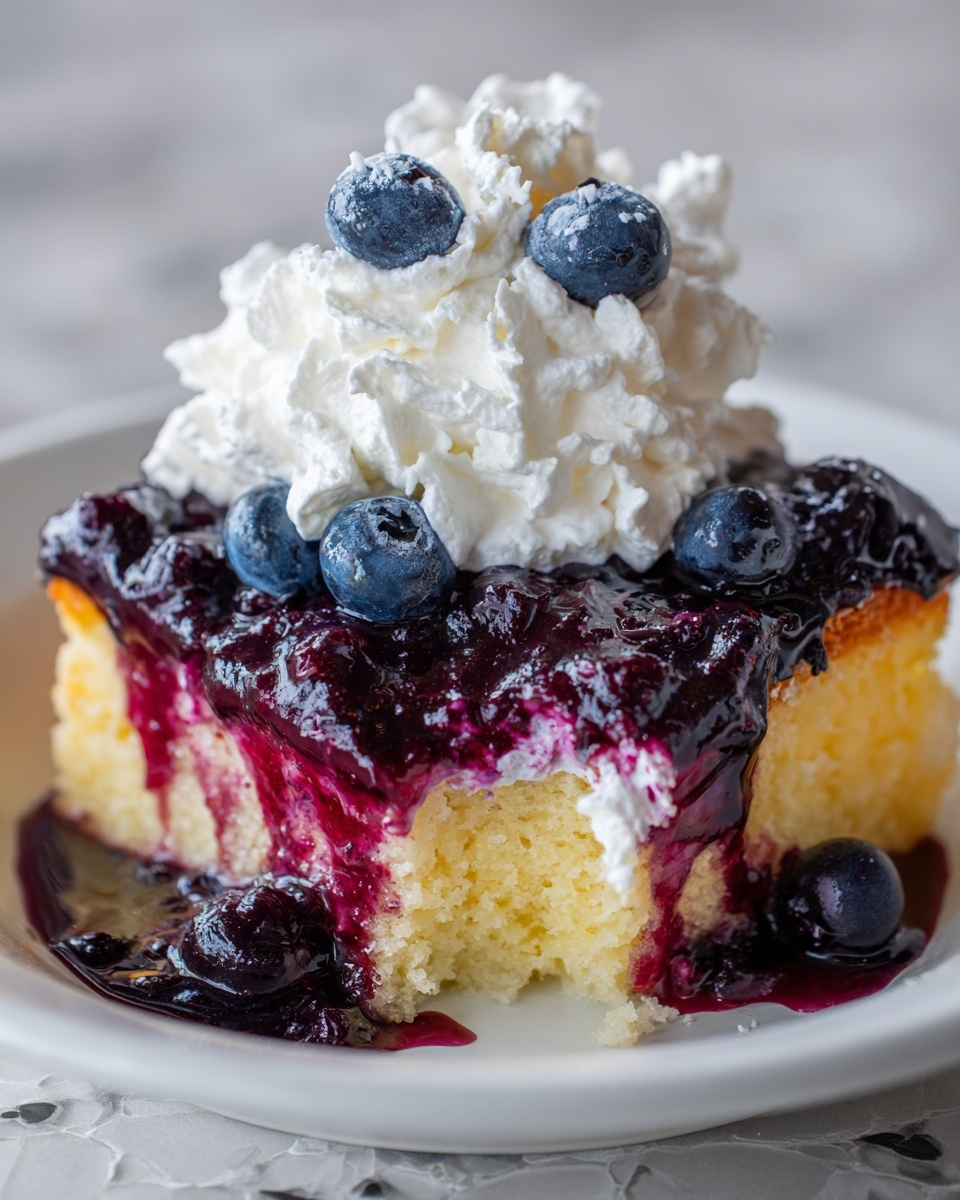 Blueberry Dump Cake with Fresh Blueberries Recipe - Recipe Image