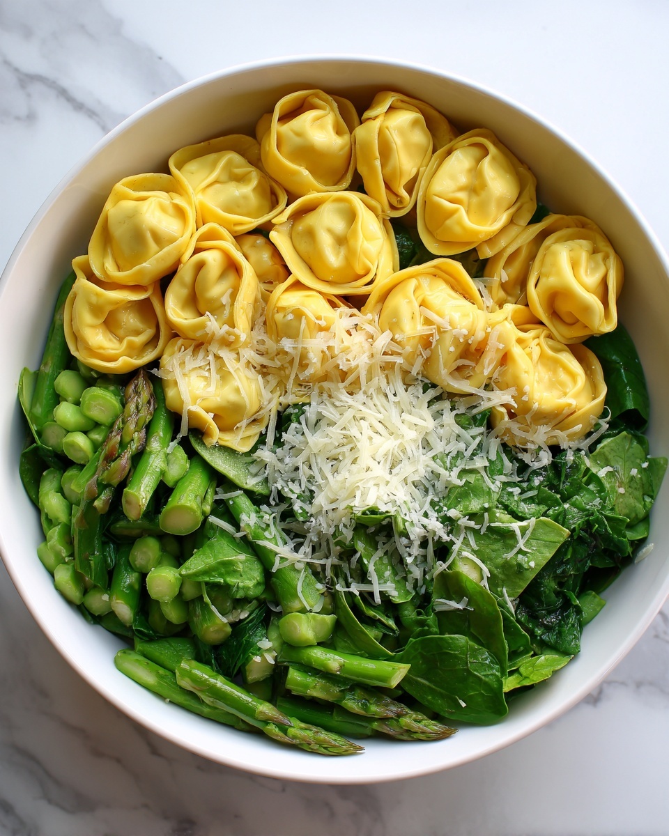Spring Tortellini Salad with Asparagus, Peas, and Basil Recipe - Recipe Image