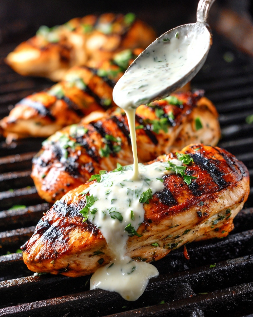 Cajun Grilled Chicken with Alabama White Sauce Recipe - Recipe Image