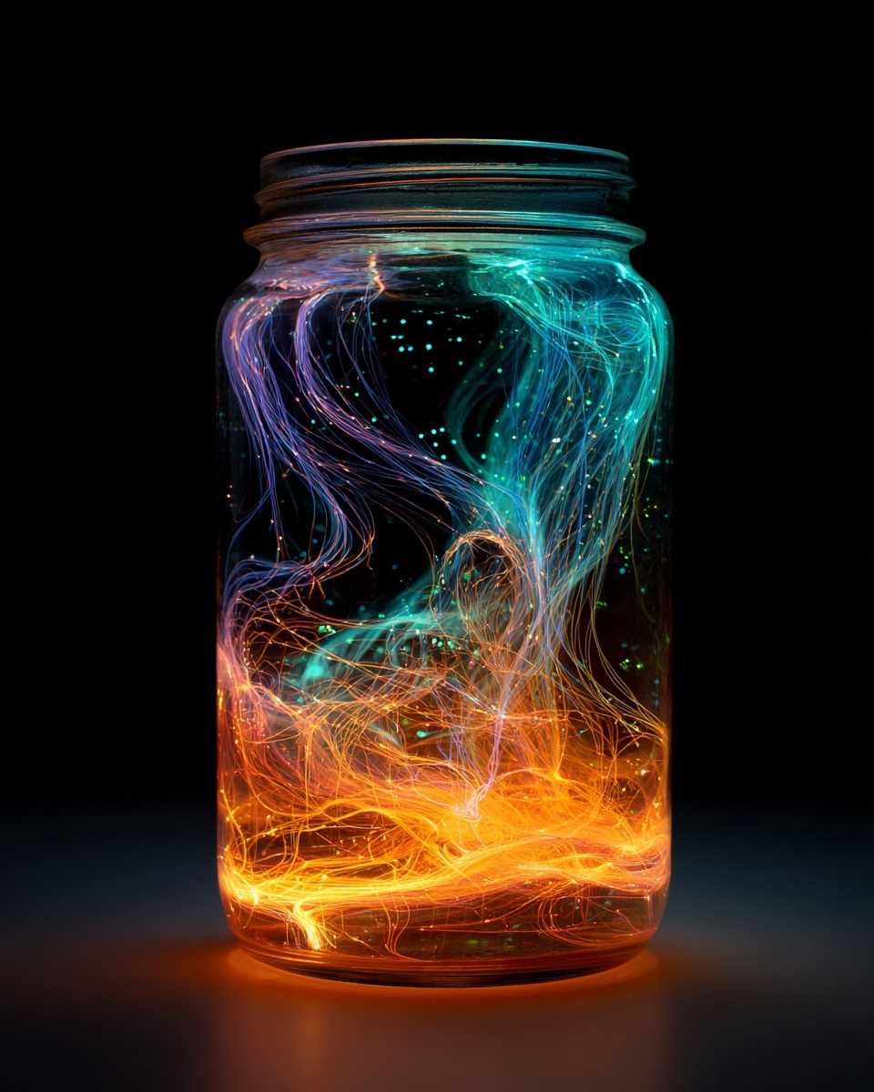 Glow-in-the-Dark Fireworks in a Jar: Create Magical Fun! Recipe - Recipe Image