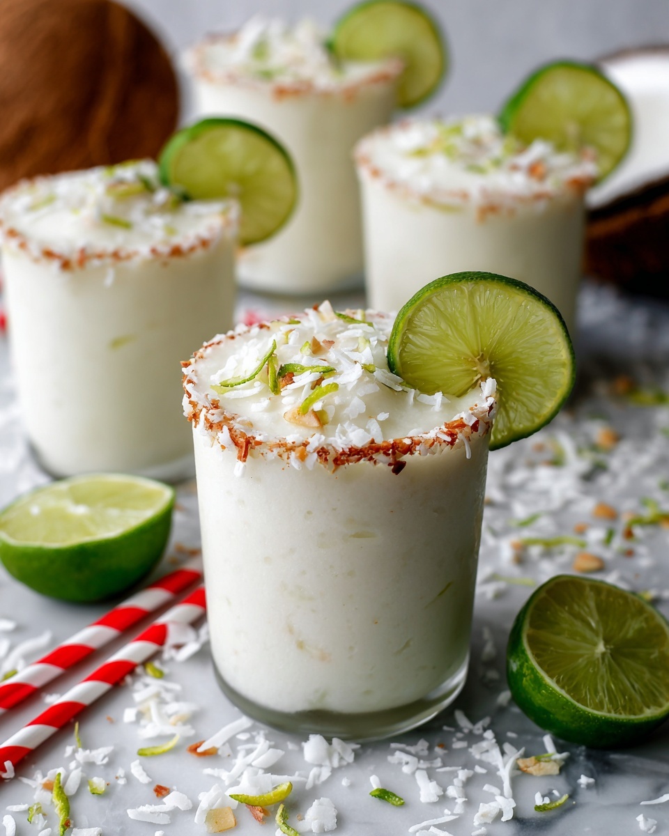 Coconut Lime Frozen Margaritas Recipe - Recipe Image