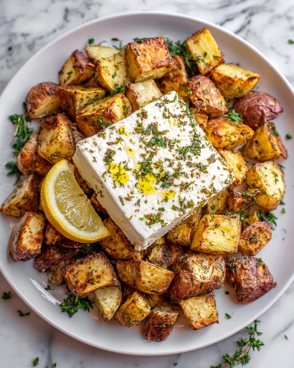 Baked Feta Potatoes Recipe - Recipe Image