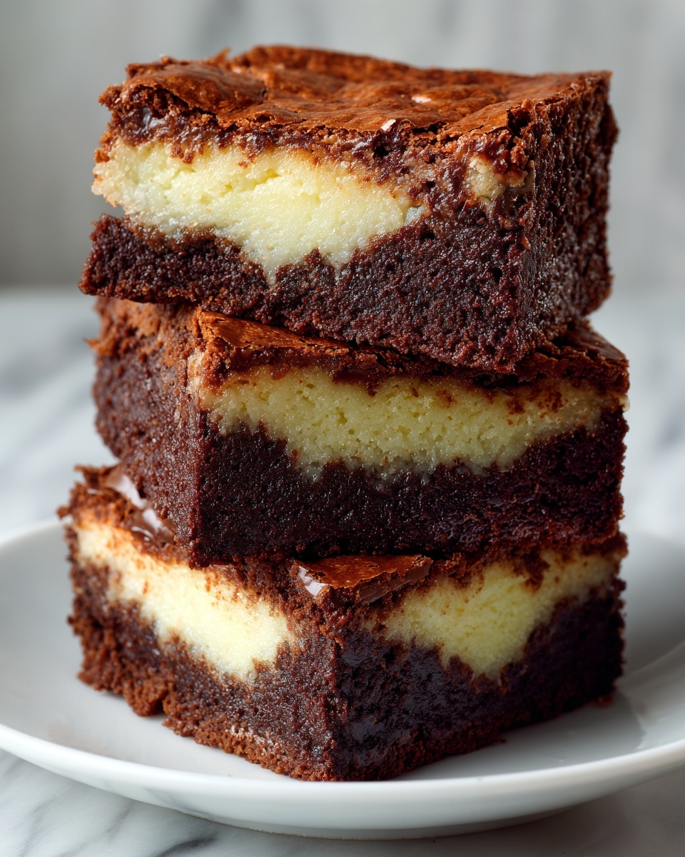Caramel Cheesecake Nutella Brownies Recipe - Recipe Image