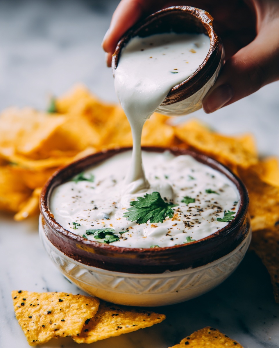 Mexican Restaurant Style White Cheese (Queso) Dip Recipe - Recipe Image