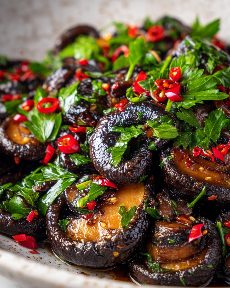 Crispy Chili Garlic Mushroom Recipe - Recipe Image