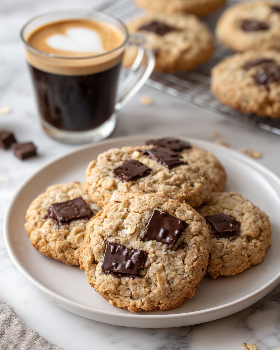 Chocolate Chip Espresso Oatmeal Cookies Recipe - Recipe Image